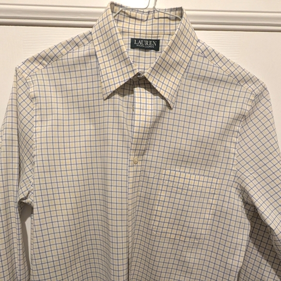 Men's Lauren, Ralph Lauren - Regular Fit Wrinkle Free Stretch Dress Shirt - Picture 1 of 13